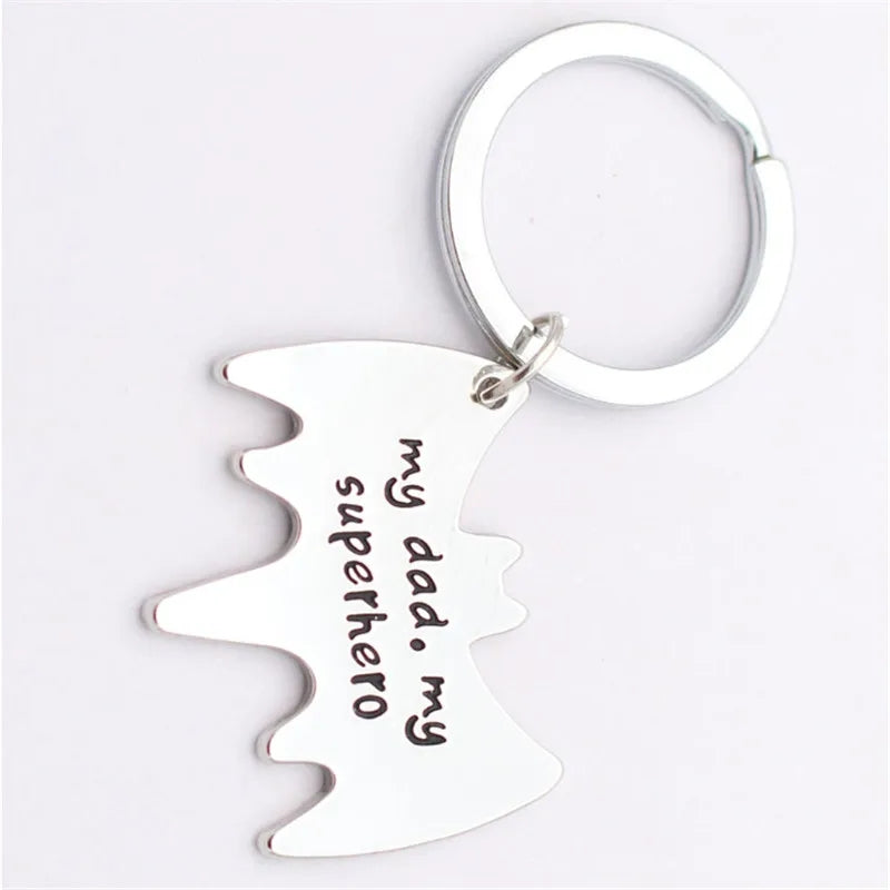 Batman Superhero Dad Key Ring