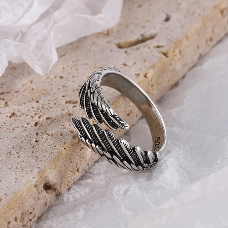 Silver Angel Wing Ring EJ NZ Gems