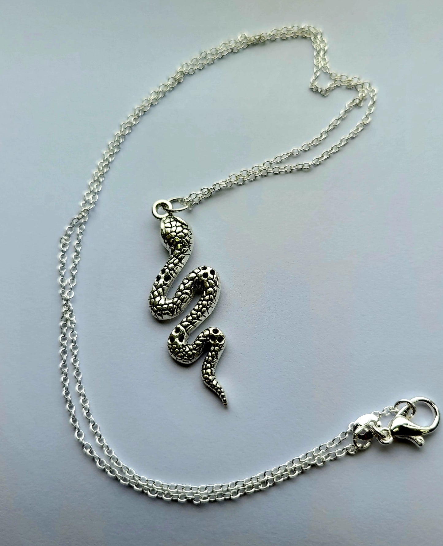 Silver Snake Necklace