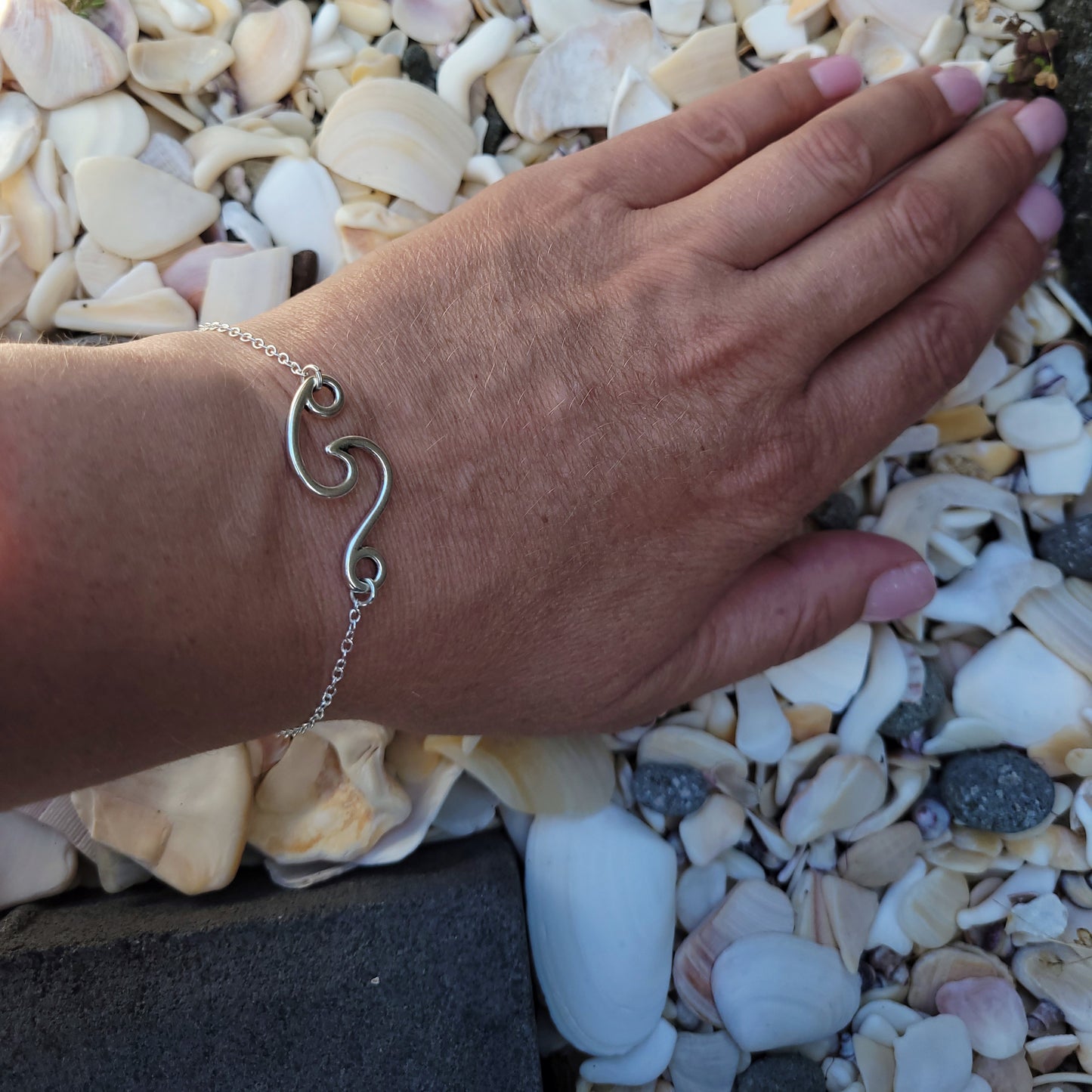 Silver Wave Bracelet