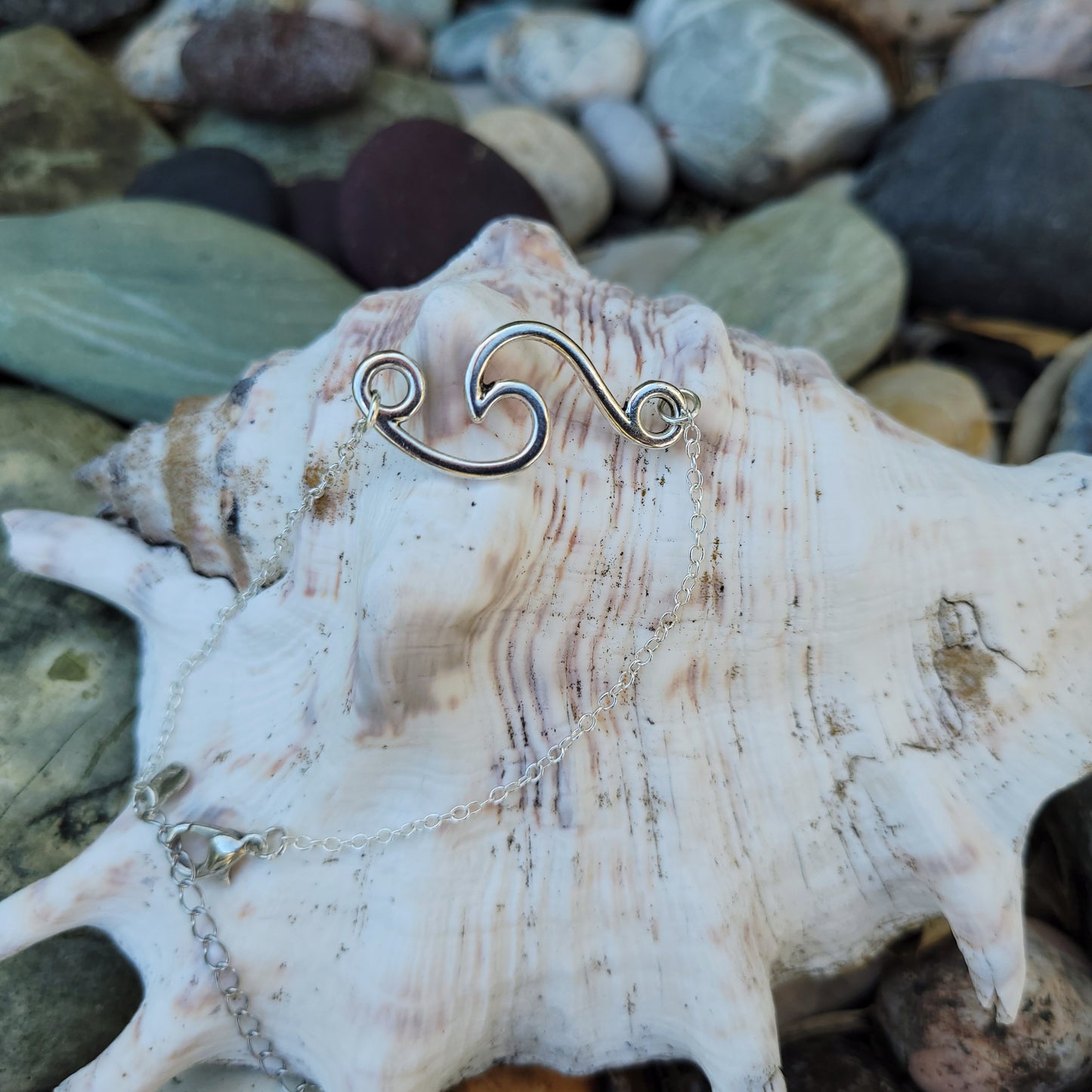 Silver Wave Bracelet