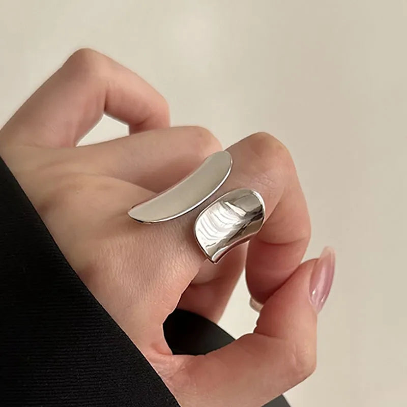 Silver Fashion Cuff Ring