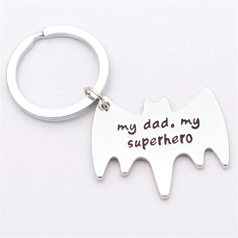 Batman Superhero Dad Key Ring