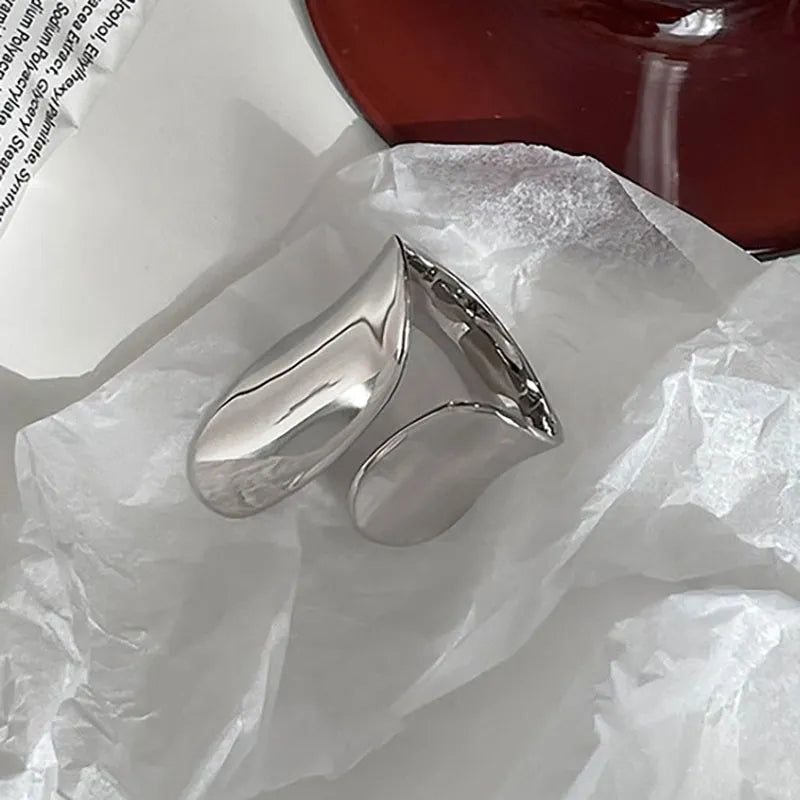 Silver Fashion Cuff Ring