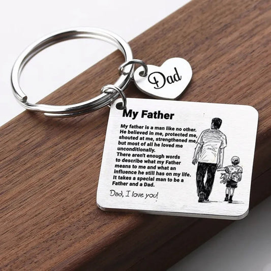 Dad, I love you! Keyring