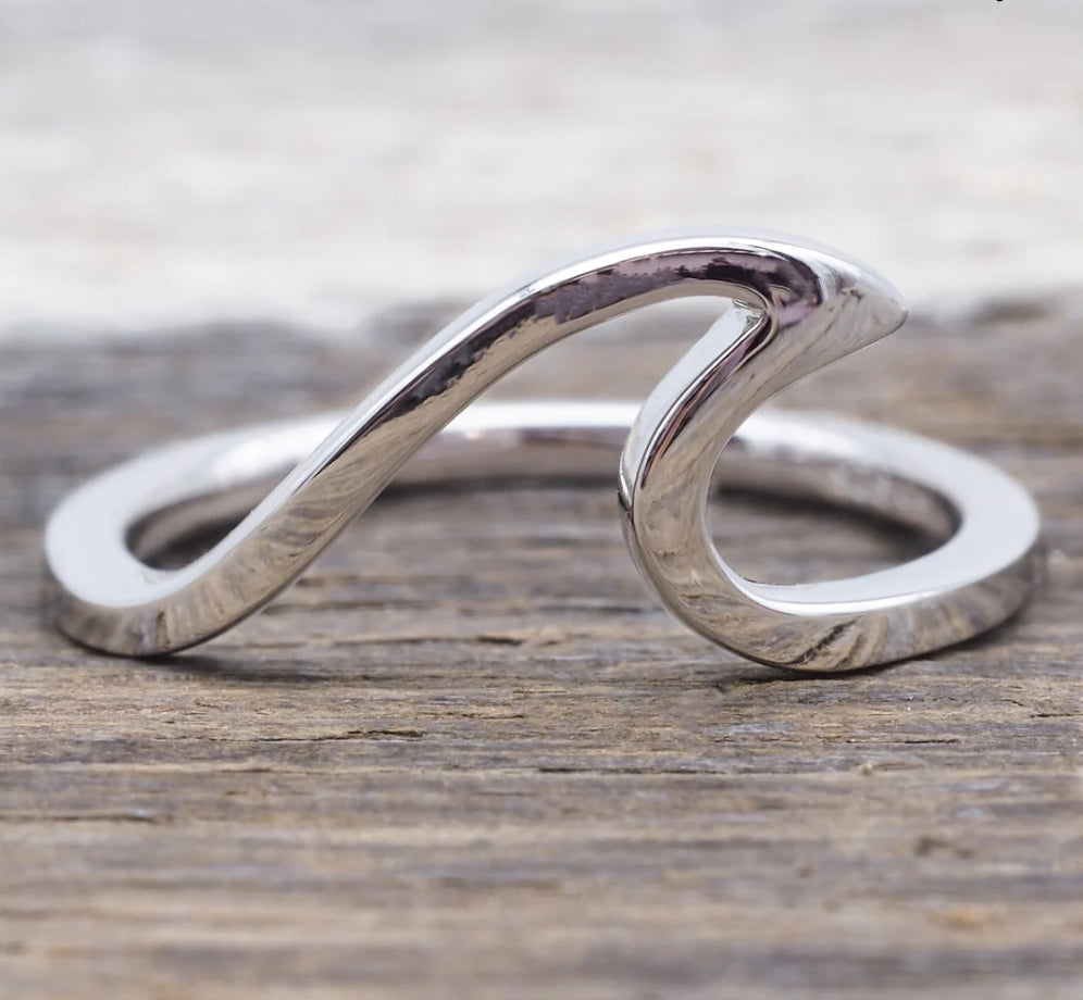 Sterling Silver Wave Ring