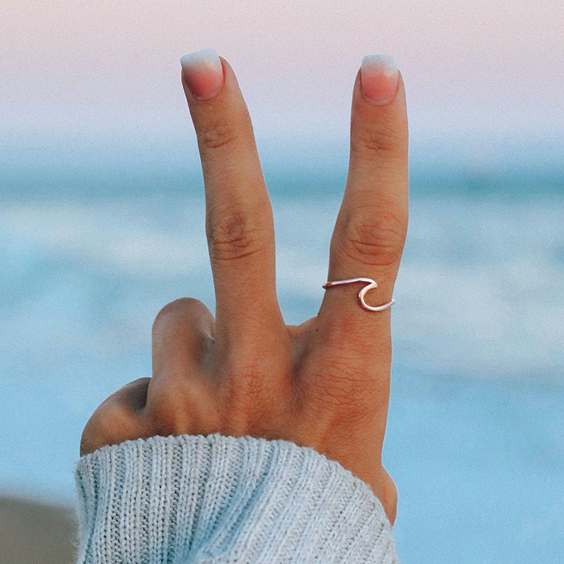 Sterling Silver Wave Ring