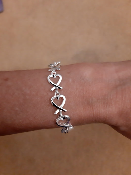 Silver Heart Bracelet