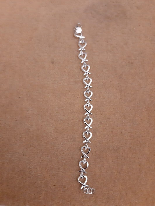 Silver Heart Bracelet