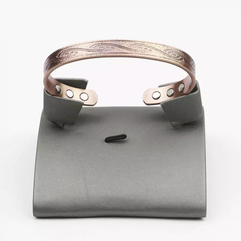 Copper Magnetic Bracelet - Swirl design