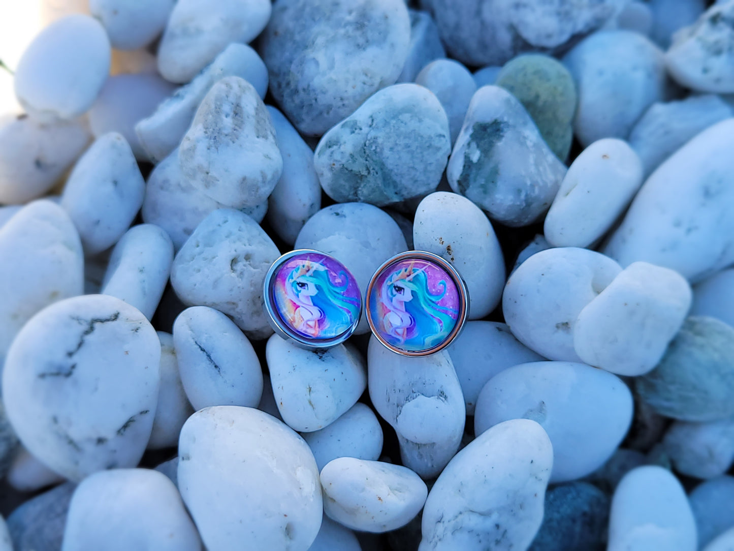 Kids Unicorn Stud Earrings