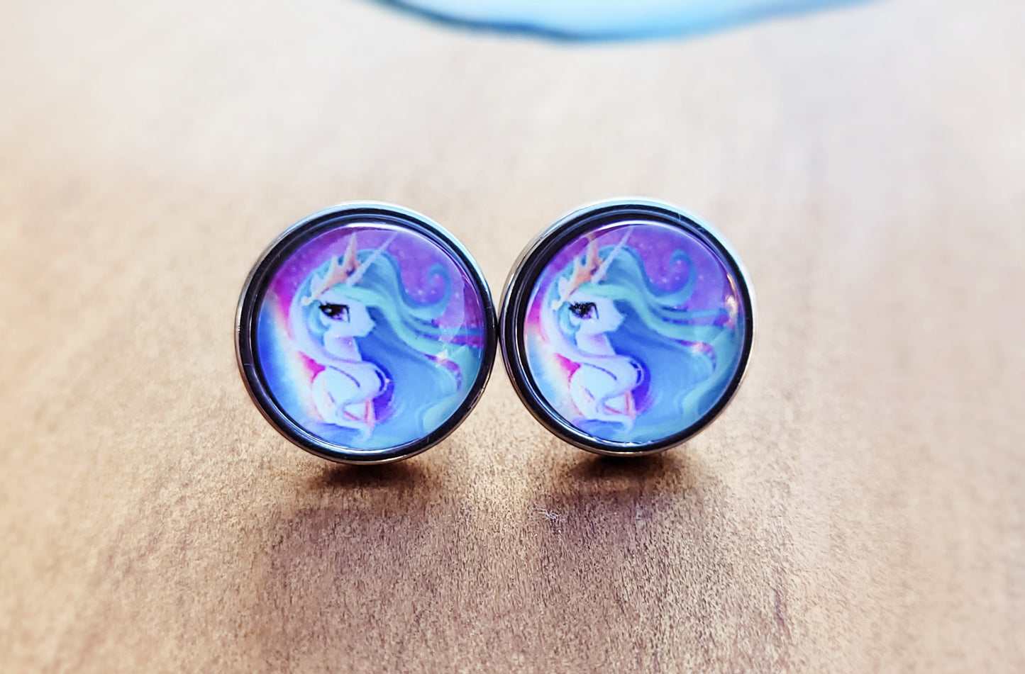 Kids Unicorn Stud Earrings