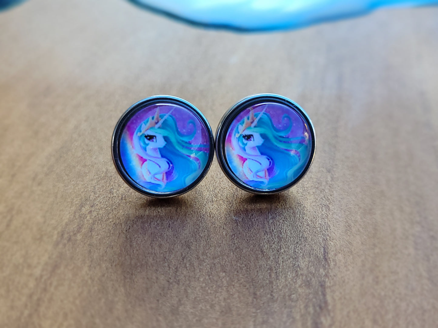 Kids Unicorn Stud Earrings