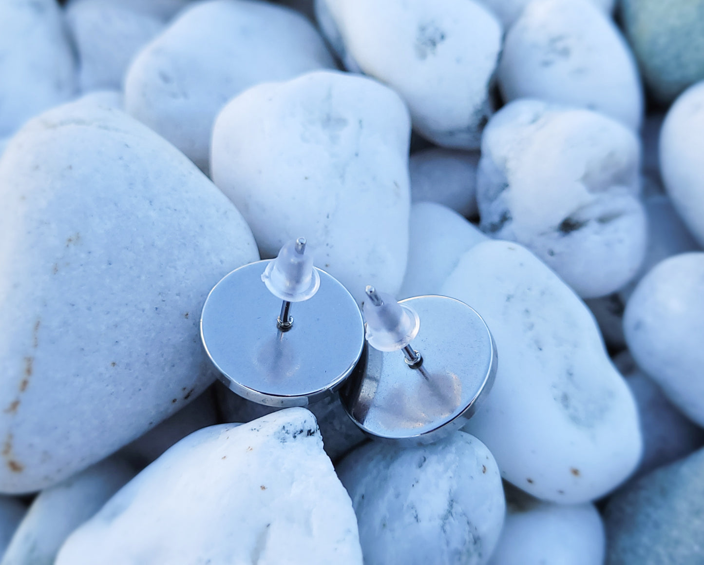 Pink Swirl Stud Earrings