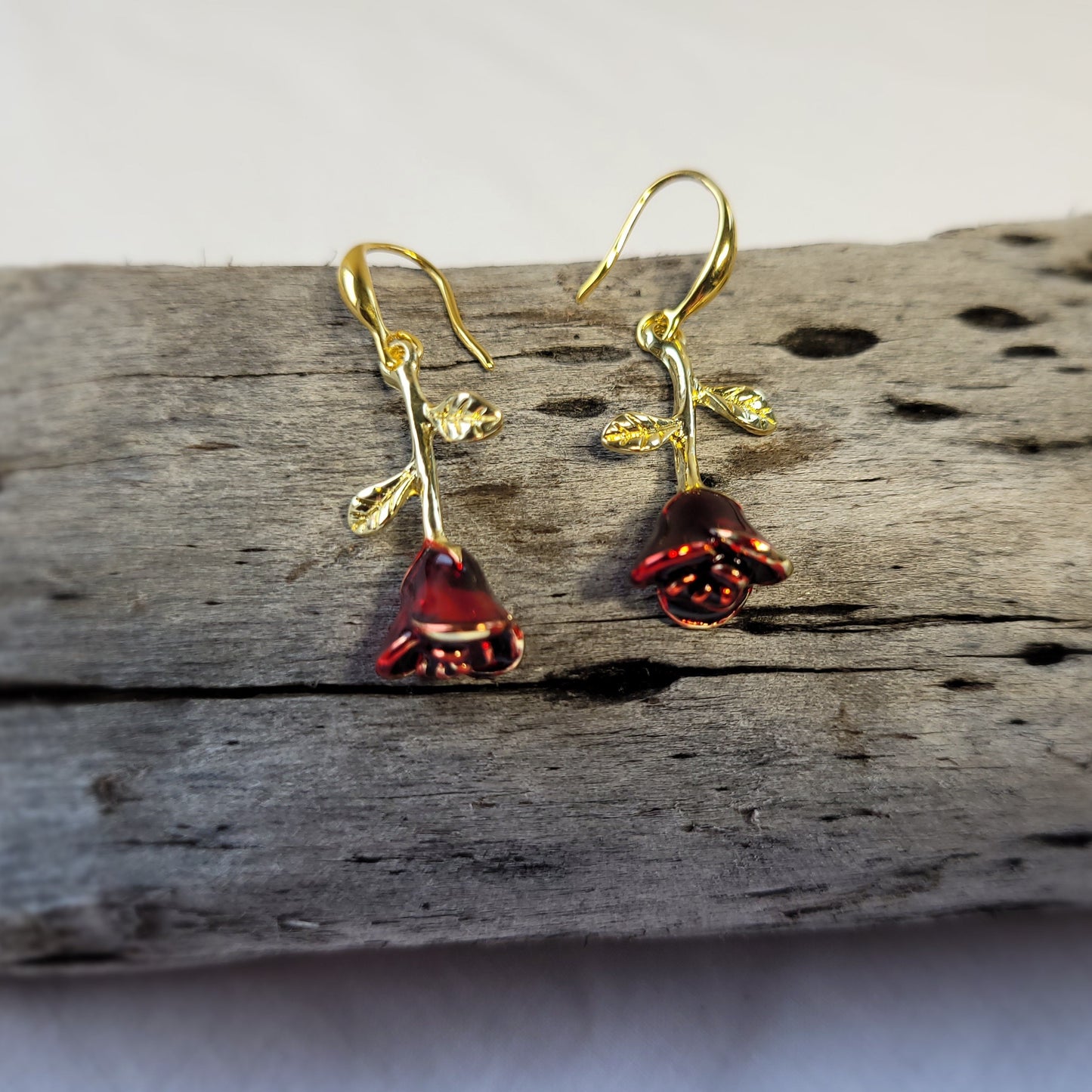 Red Roses Earrings