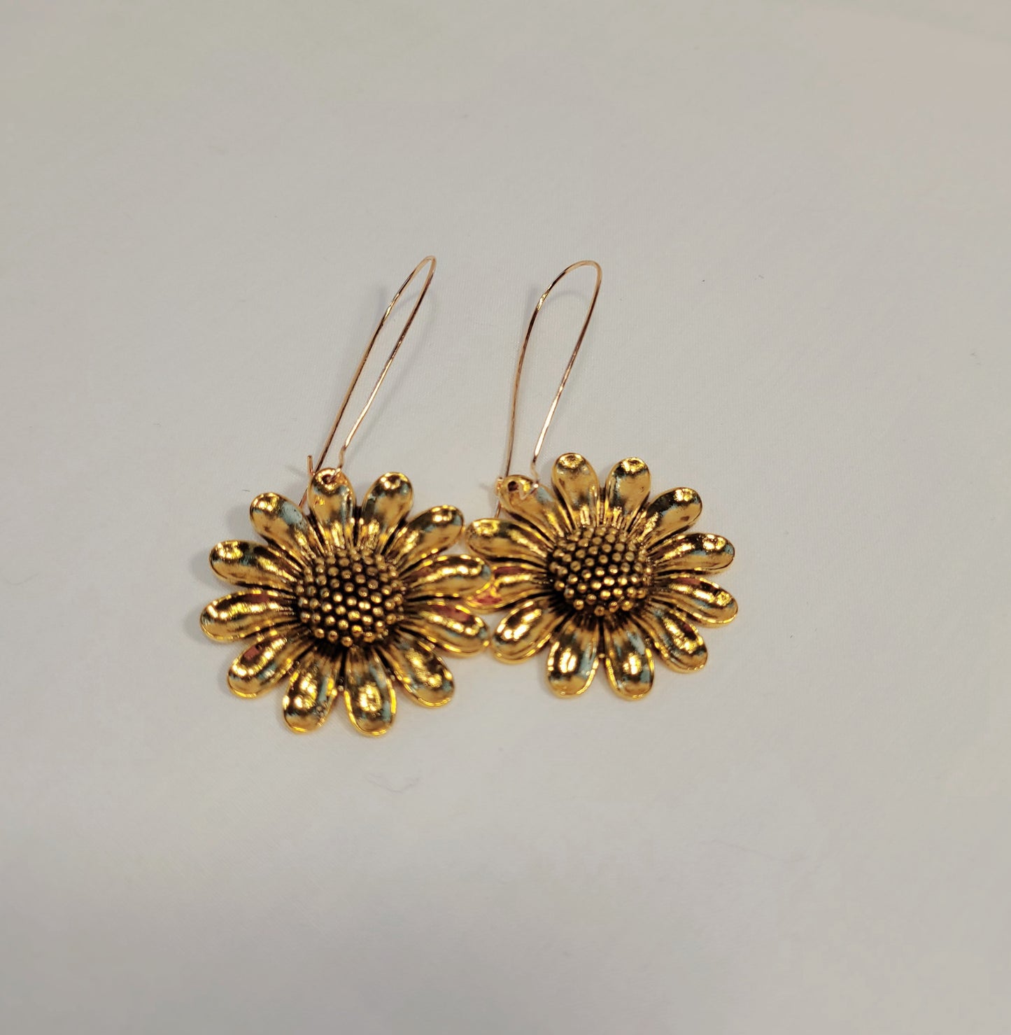 Large Sunflower Earrings