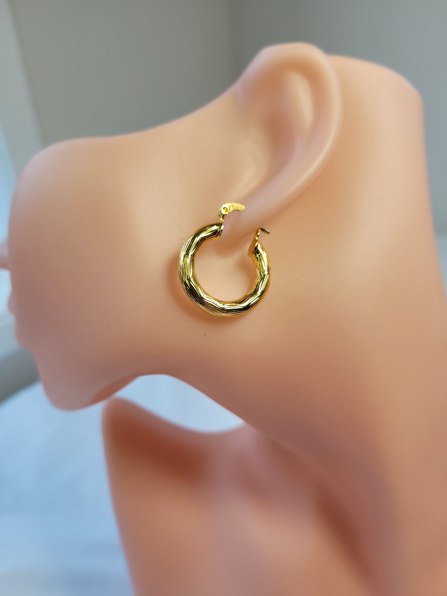 Golden Glamour Oversized Hoop Earrings