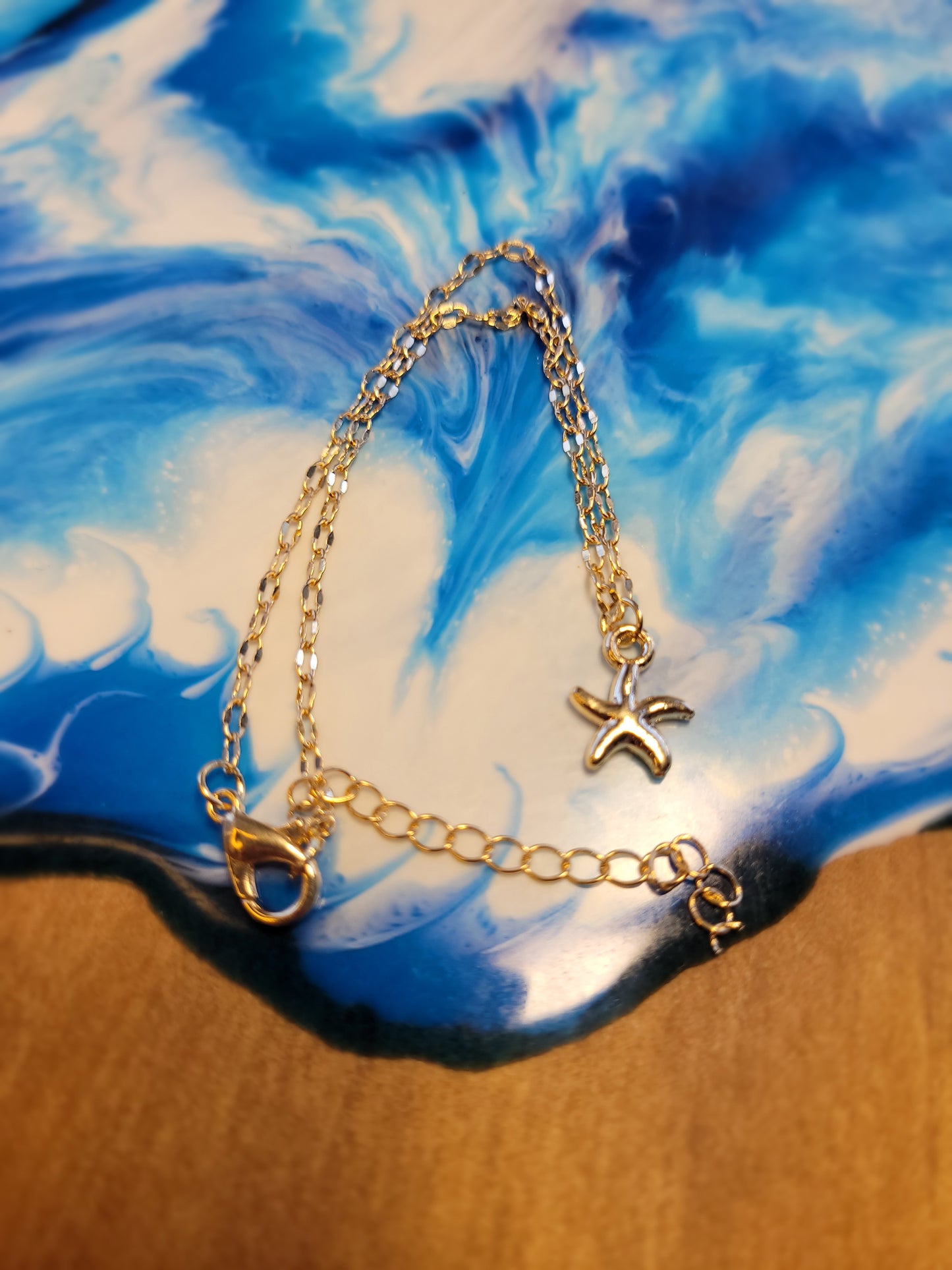 Gold Starfish Bracelet / Anklet