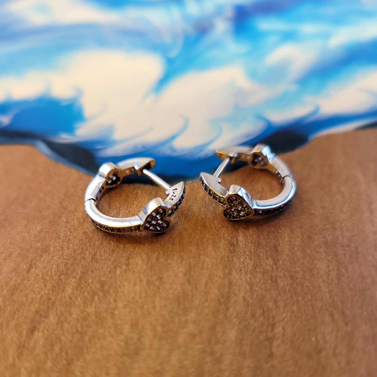 Alluring Hearts Hoop Earrings