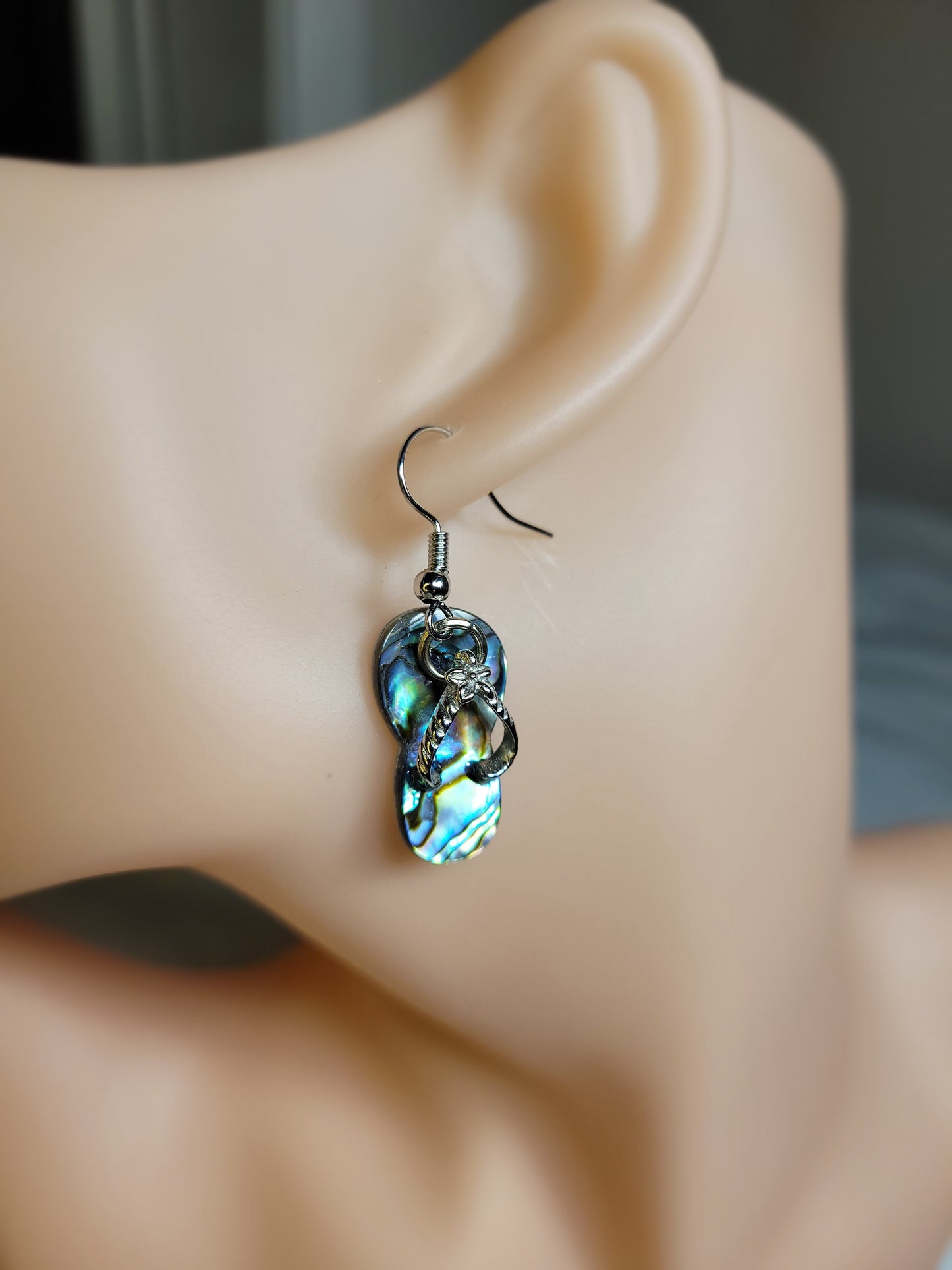 Paua Shell Jandal Earrings