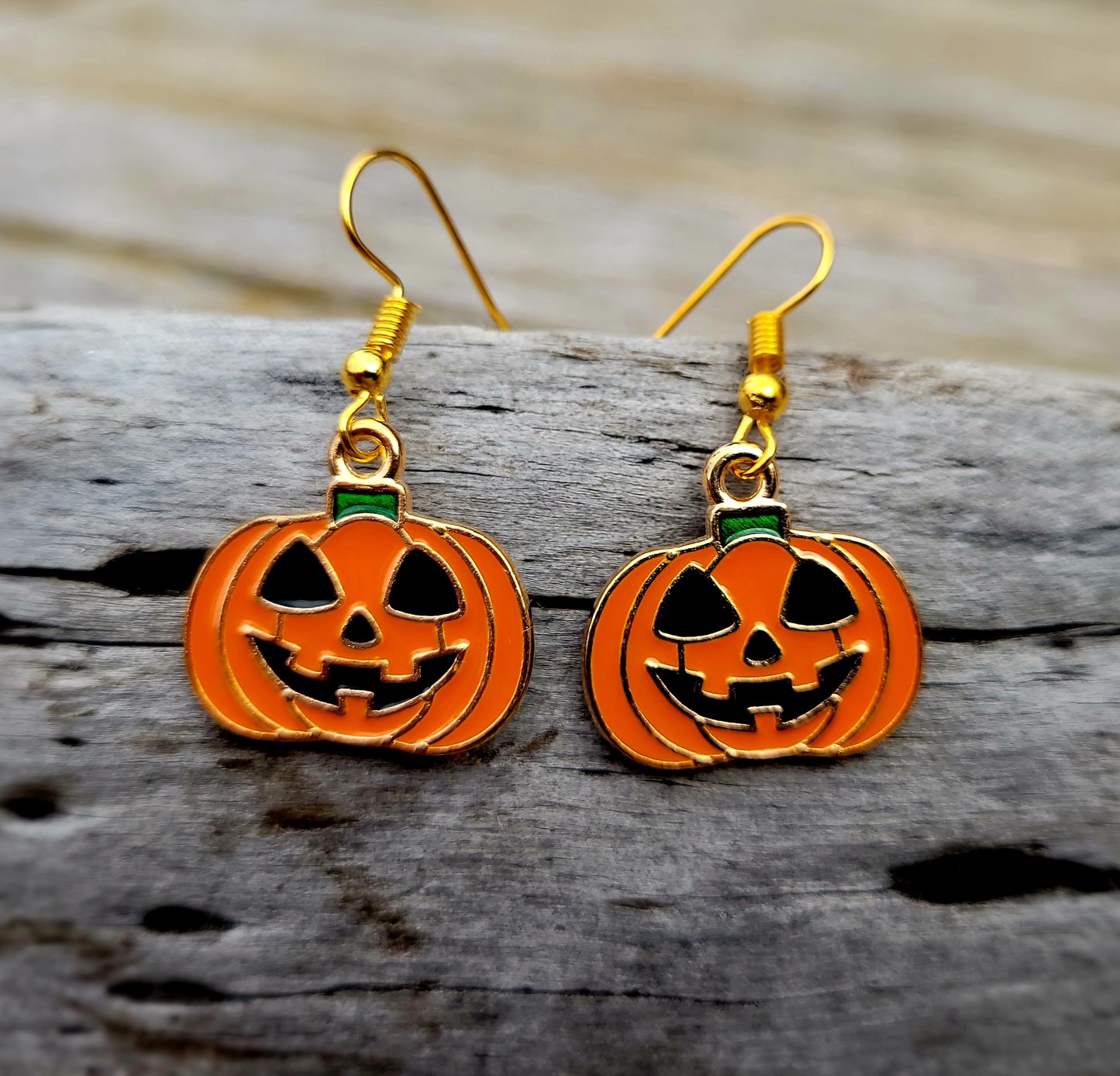 Halloween Earrings - Various Designs: Red witches hat,  Orange Pumpkin,  WHITE Ghost,  Pumpkin with black hat