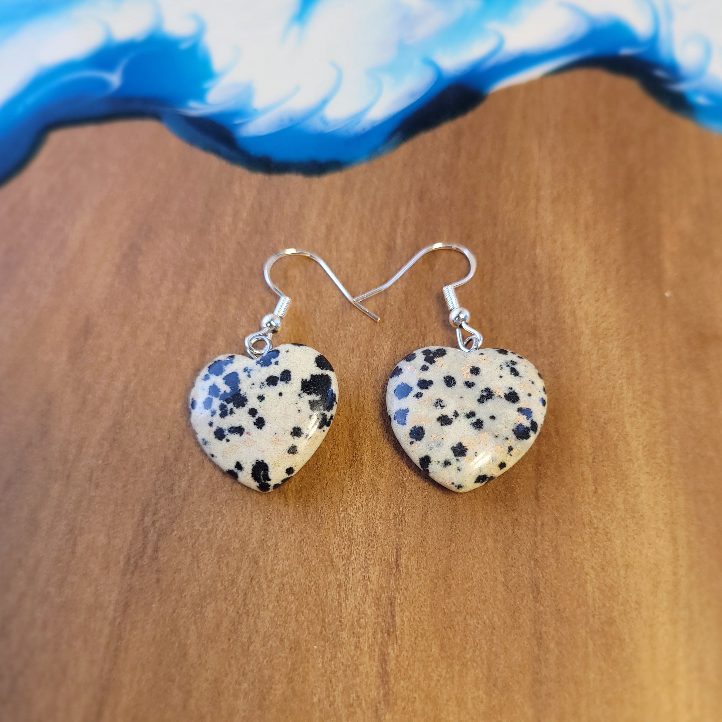 Dalmatian jasper clearance earrings