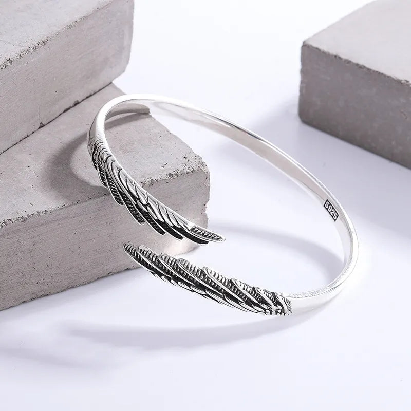 Silver Angel Wing Bracelet