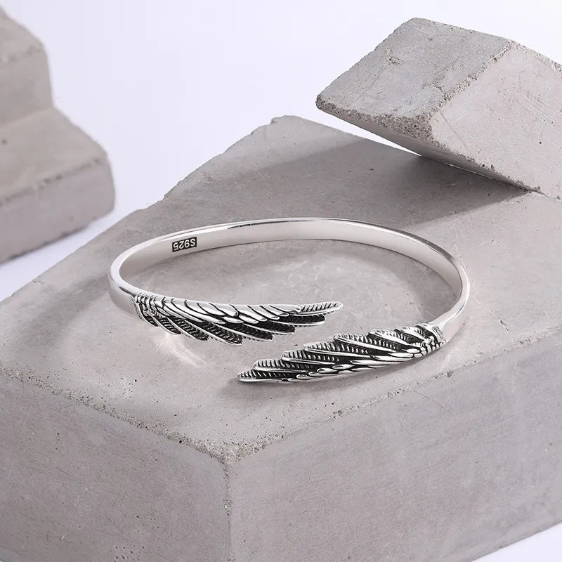 Silver Angel Wing Bracelet