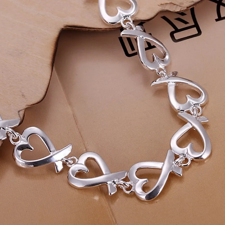 Silver Heart Bracelet