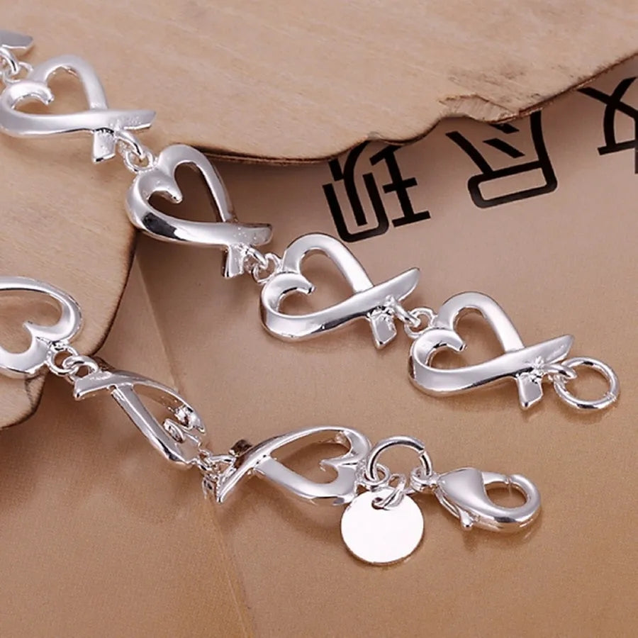 Silver Heart Bracelet