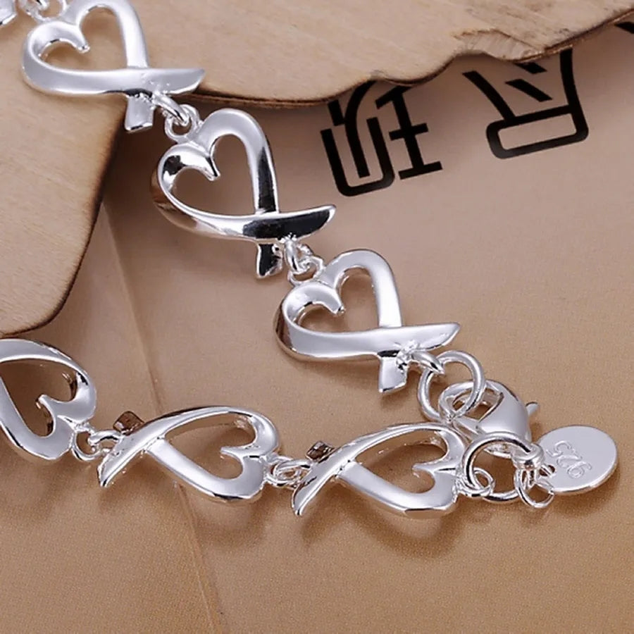 Silver Heart Bracelet