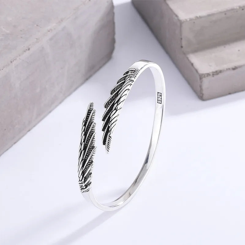 Silver Angel Wing Bracelet