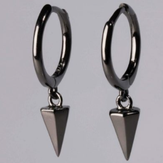 Spike huggie hoop earrings